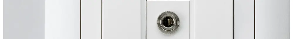 Prise de raccordement AP kallysto Jack Connector 3.5mm blanc 