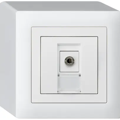 Prise de raccordement AP kallysto Jack Connector 3.5mm blanc 