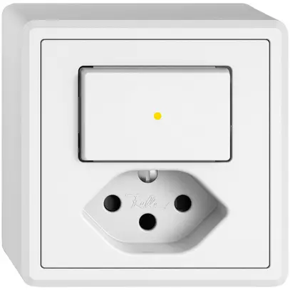 Combinazione AP EDIZIO.liv SNAPFIX® S6K+T13 shut.illuminazione frontale gi bi 