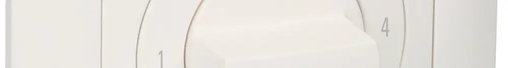 Interruttore graduato INC EDUE, 20A, 1P, 88×88mm, 3×60°, 1-2-3-4, bianco 