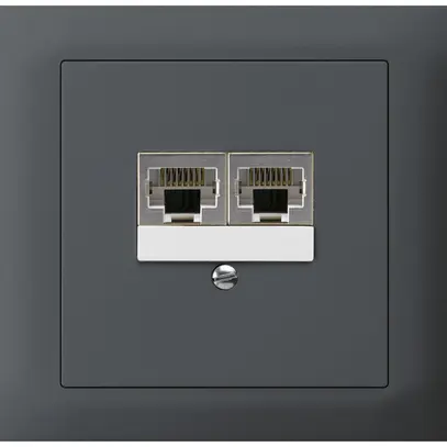 Scatola INS kallysto 2×RJ45s separato antracite 