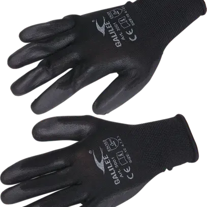 Gants de travail noirs, taille 11 