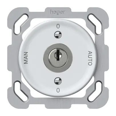 Interruttore a chiave INC origin comm.2/1L 16A 250V 0-AUTO-0-MAN 77×77mm bi 