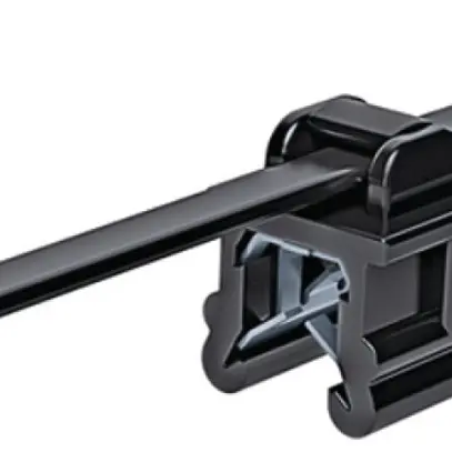 Clip d'arrêt avec collier EdgeClip T50ROSEC19, haut à plomb 3…6mm PA66HS 