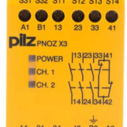 PNOZ X3 24VAC 24VDC 3n/o 1n/c 1so 