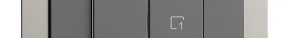 Stazione secondaria INC 1K/2T per interruttore scena Edue Wiser grigio scuro 