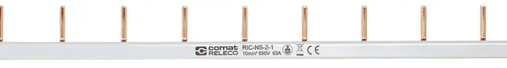 Peigne de raccordement ComatReleco RIC-NS-2-1, 1 pôle (N), pontage A2, 2×17.5mm 