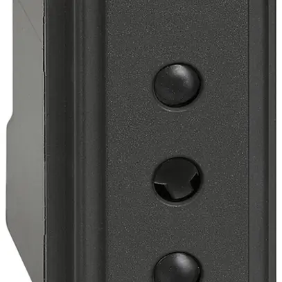 Prise Living Now standard italien 1 module 10A noir 