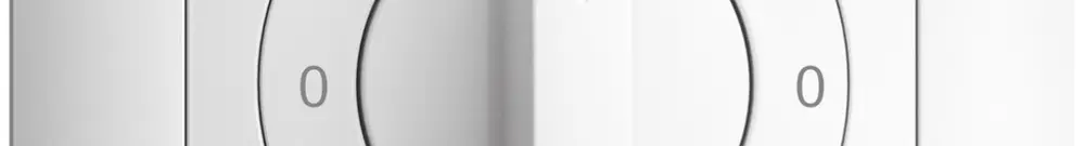 Kit frontaleEDIZIOdue 0-1-0-1 88×88mm bianco per interruttore rotativo 