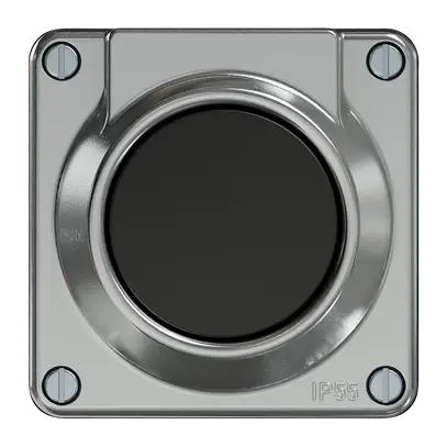 Tasto a pulsante di suoneria ELEMENT SNAPFIX® 87×87×26mm all 