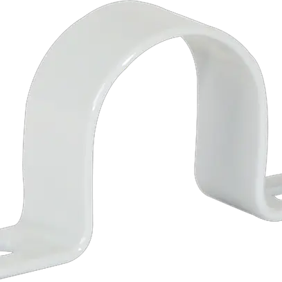 Brida Plica 2 viti M25 acciaio laccato grigio chiaro 