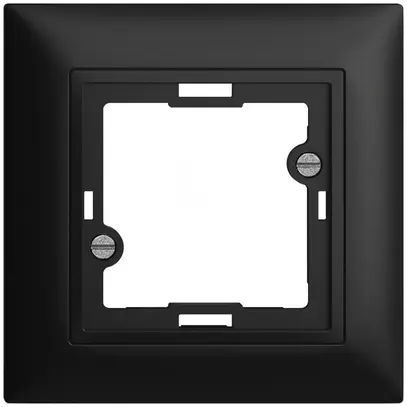 Kit frontal EDIZIOdue noir 88×88mm pour lampe témoin plate 