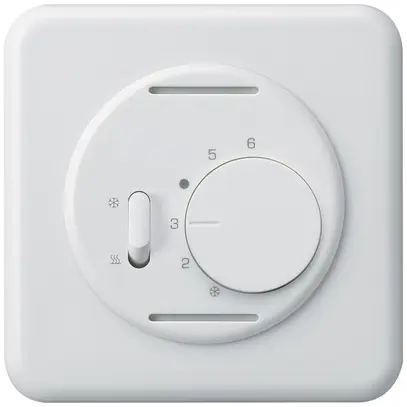 Termostato INC Hager basico, con interr.di riscald./raffred., bianco 