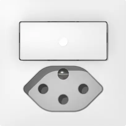 Combinaison lum. ENC I SIDUS E 1/C+T13 blanc brillant 