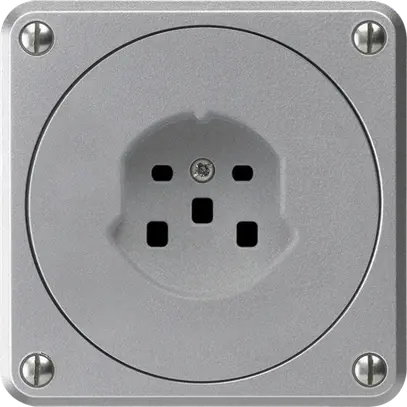 Prise HA robusto type 25 avec bornes enfichables aluminium 