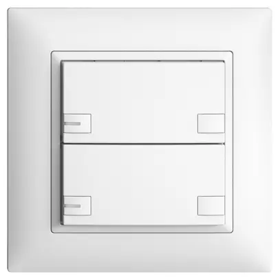 Poussoir KNX RGB ENC EDUE FMI, 250mW, a.LED RGB, 2×poussoir, comm.2×touches, bc 