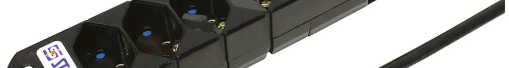 Presa multipla STEBA VARIABL 4×T13 senza interruttore 3m nero 