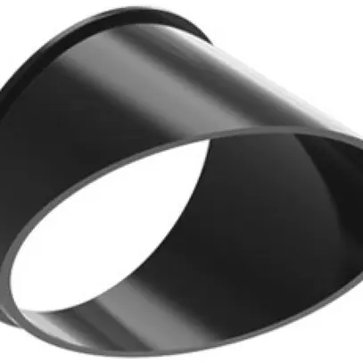 Limitatore di abbagliamento DOTLUX SLIMtrack alluminio Ø63×50mm nero obliquo 