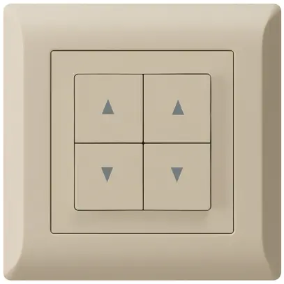 Pulsante per tapparelle INC kallysto.line beige con 4 tasti 