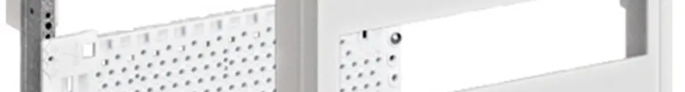 Mediafeld Hager für AP-Feldverteiler 5-reihig, 2 Reihen modular 
