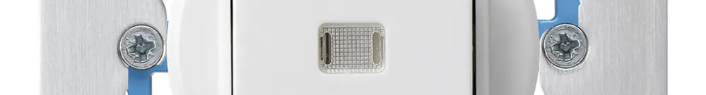 Inserto per interruttore luminoso INC basico 3/2L con placca di fissaggio bianco 