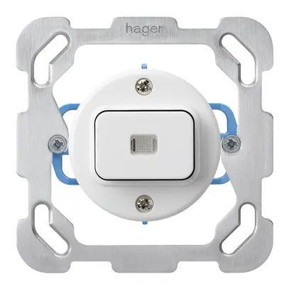 Insert pour interrupteur lumineux ENC basico 3/2 plaque de fixation blanc 