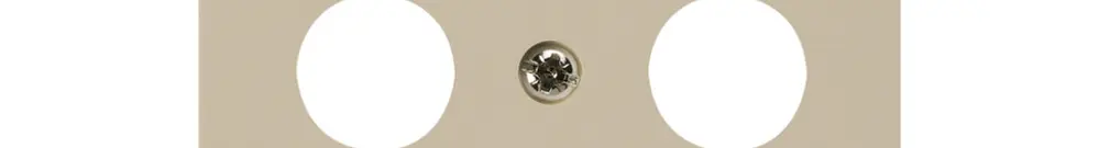 Placca frontale kallysto beige per R/TV/SAT 60×60mm 