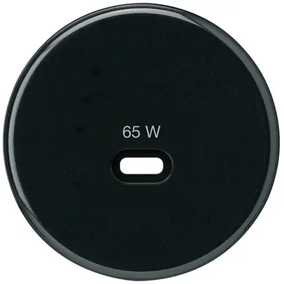 Disco frontale Hager basico, per presa di ricarica USB tipo C, nero 