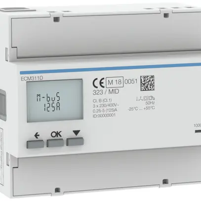 Contatore energia AMD HA ECM311D 3P diretto 125A M-Bus MID import+export 2T+2T 