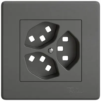 Kit di montaggio INC EDIZIO.liv SNAPFIX® per presa 3×T23 grs 