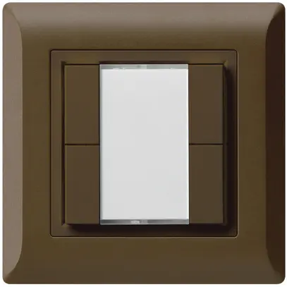Pulsante multifunzionale INC kallysto.line KNX RF 4×marrone 