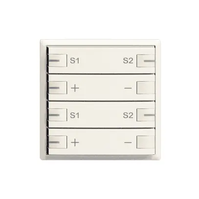 Kit front. 2×variatore scena 4t. +LED ZEP EDIZIOdue bianco 