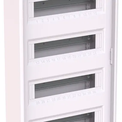 Distributeur AP ABB AK648N4, 4 rangées, 48UM, 703×339×99mm, blanc 