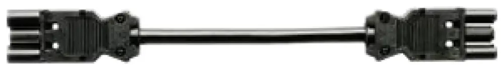 Rallonge Wieland 3P 2m noir, avec fiche/prise GST 18i3K1BS1.5 
