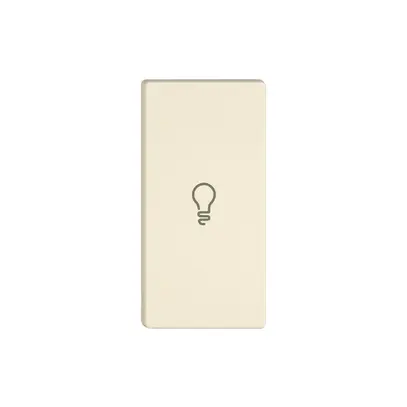 Pulsante 1/2 EDIZIO.liv Wiser con SNAPFIX® oriz.con simbolo luce cr 