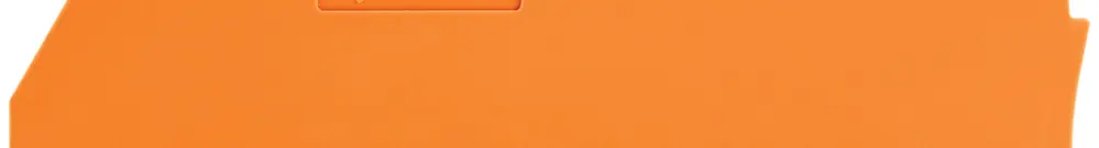Plaque d.recouvrement/intermédiaire WAGO TopJob-S 1mm 3L orange pour série 2106 