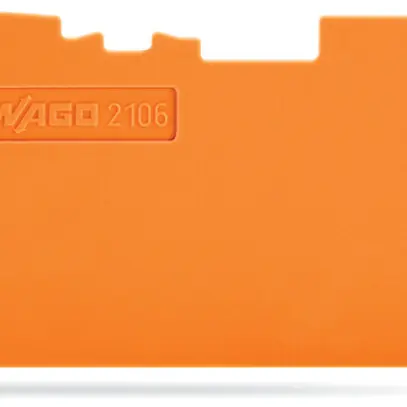 Plaque d.recouvrement/intermédiaire WAGO TopJob-S 1mm 3L orange pour série 2106 