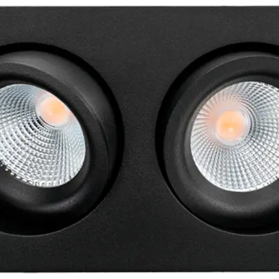 Downlight LED SG Junistar Lux Square 2×7W 1180lm 930 IP20/IP44 42° VAR 175×95 no 