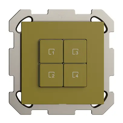 Pulsante scena INC 4 scene/4T Edue Wiser olive 