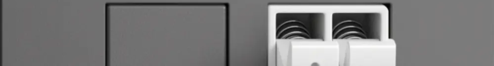 Presa audio Push Type EDIZIOdue F, 1×, kit di dicitura, grigio scuro 