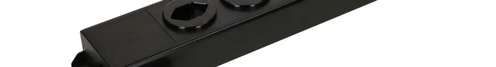 Prise multiple MH POWER LINE 16A 6×T23 1.5m noir-noir 2×aimant 