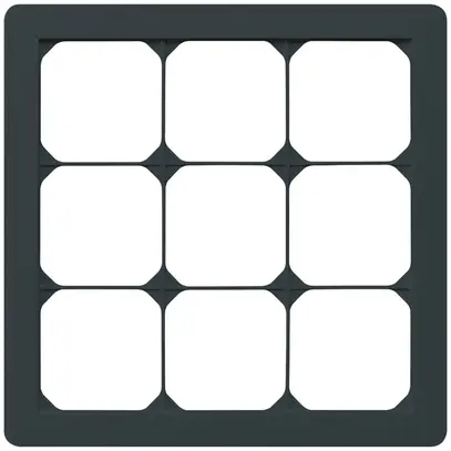 Telaio di copertura INC kallysto.trend 3×3 nero 214×214mm 
