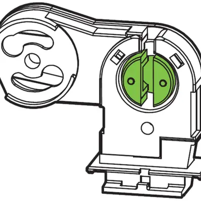 Socle de douille G13 avec socle-starter 