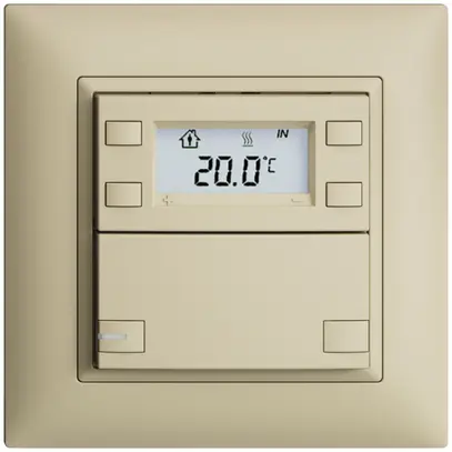 Poussoir RTH ENC KNX 1× EDIZIOdue FMI vanille, avec LED RGB 