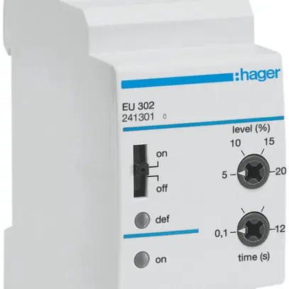 Contrôleur de tension Hager 184…276VAC 0 fermeur 0 ouvreur 1 inverseur 