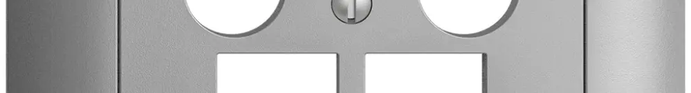 UP-Abdeckset Edue FMI, f.EASYNET-Multimediadose 5…2000MHz, f.2×RJ45 S-One, si 