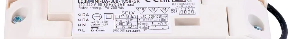 Convertitore LED DOTLUX 44W 300…1050mA DALI-2 