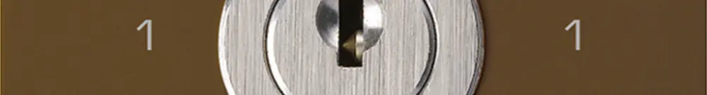 Intérieur interrupteur à clé kallysto 0/3L brun avec serrure Kaba 8 
