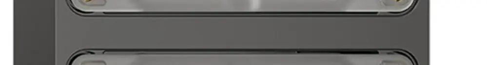 NAP-Kopfzeile Feller NEVO, 2×1, für N.CO-Apparate, schwarz 