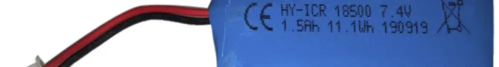 Batterie de rechange DOTLUX lum.LED FLASHwall/FLASHground 7.4V DC 1500mAh Li-Ion 